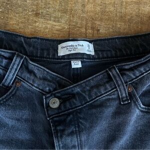 Abercombie Curve Love Denim Dad Shorts